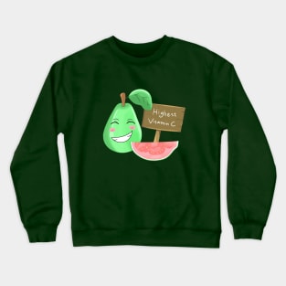 cute guava funny cartoon Crewneck Sweatshirt